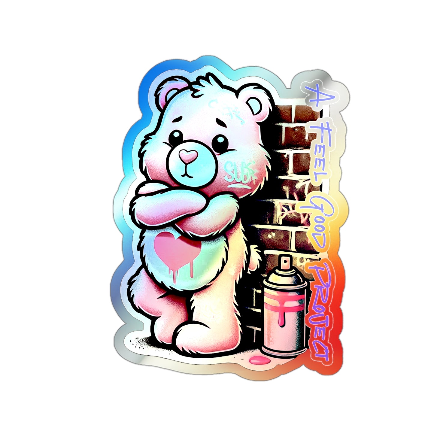 Graffiti Guardians Scribble Holographic Die-cut Stickers