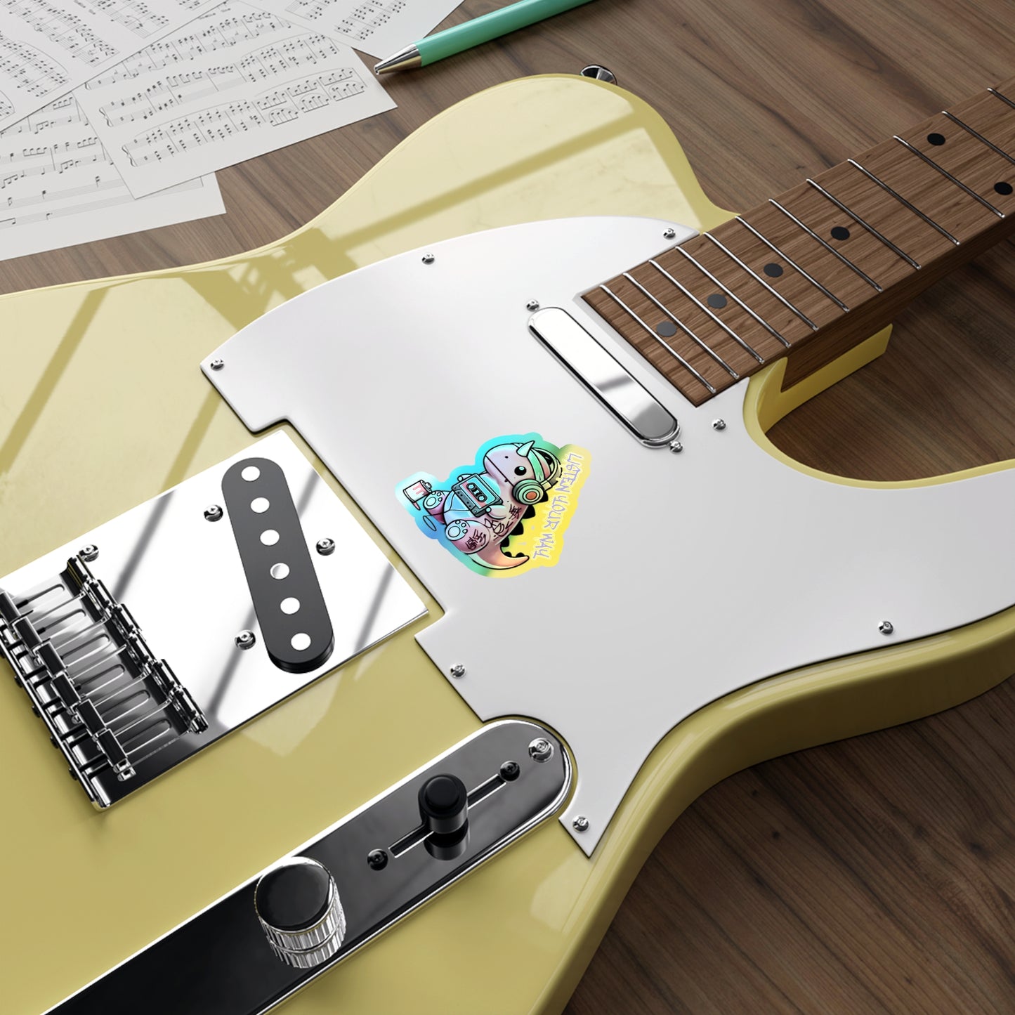 Graffiti Guardians RetroEcho Holographic Die-cut Stickers