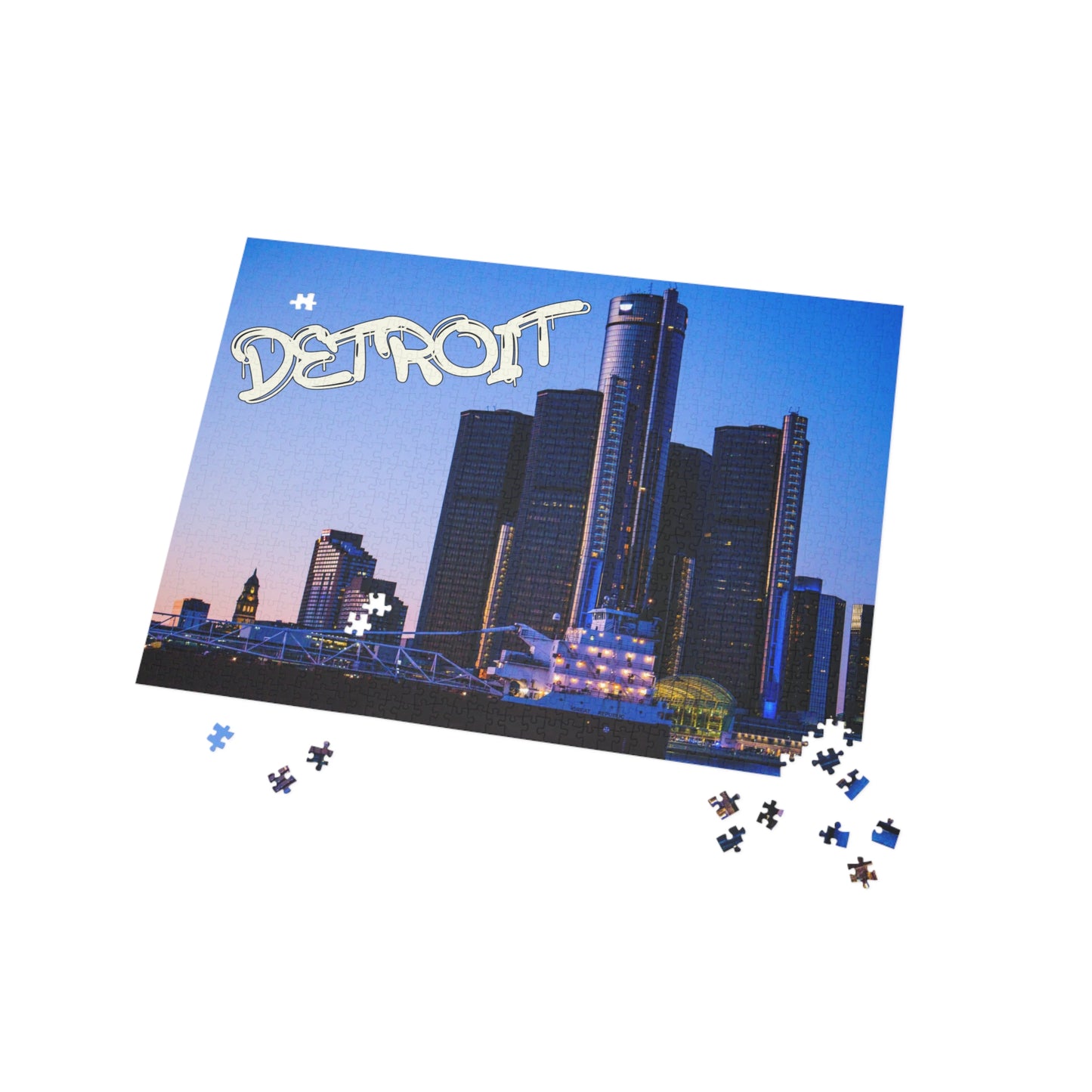 Detroit + World Graffiti Puzzle (500, 1000-Piece)