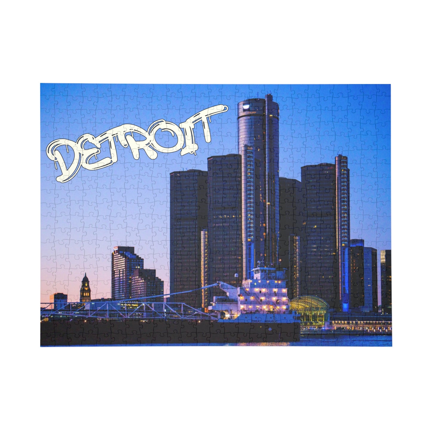 Detroit + World Graffiti Puzzle (500, 1000-Piece)