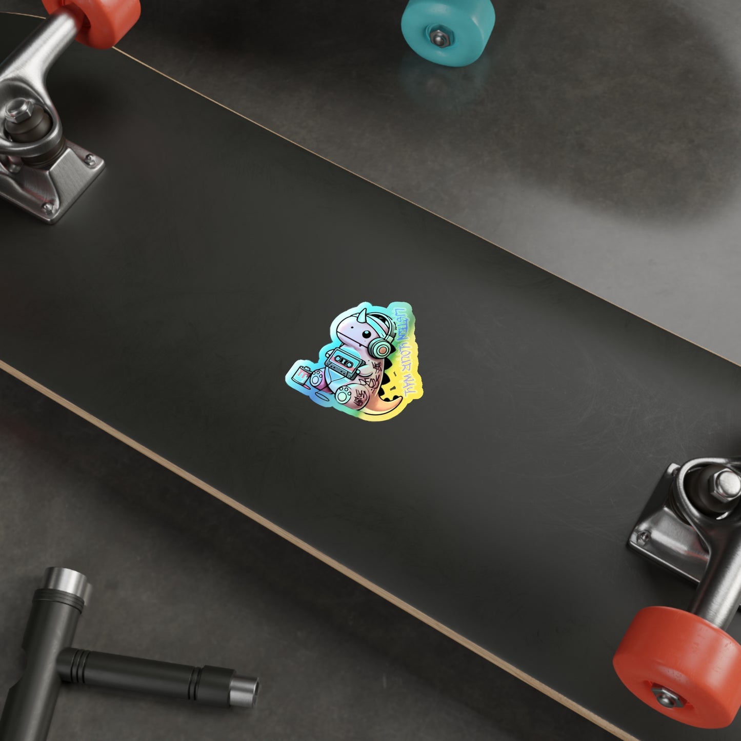 Graffiti Guardians RetroEcho Holographic Die-cut Stickers
