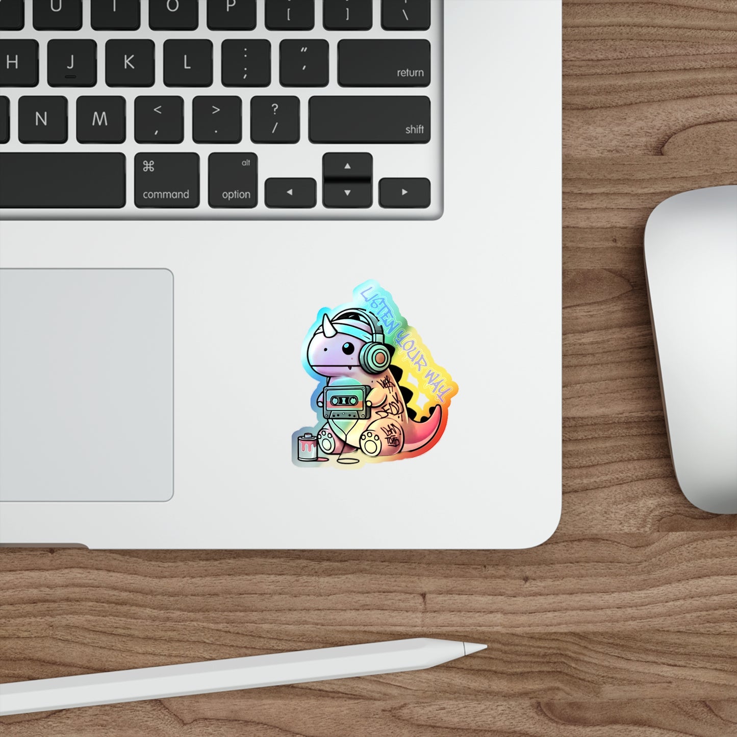 Graffiti Guardians RetroEcho Holographic Die-cut Stickers