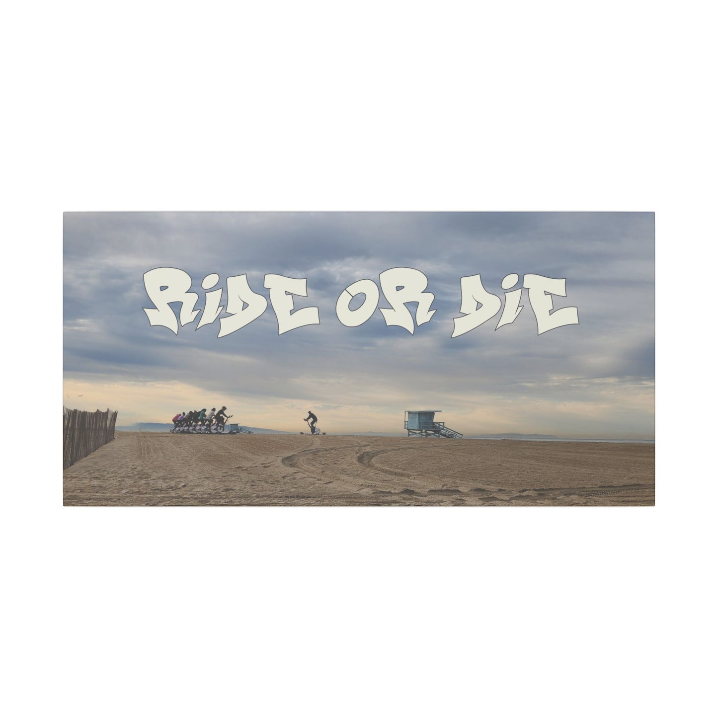 Ride or Die? World Graffiti Matte Canvas, Stretched