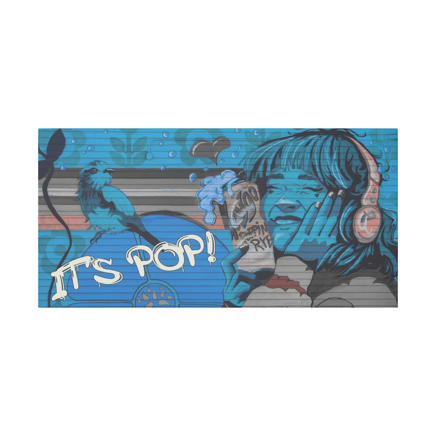 It's Pop! Graffiti Matte Canvas, Stretched