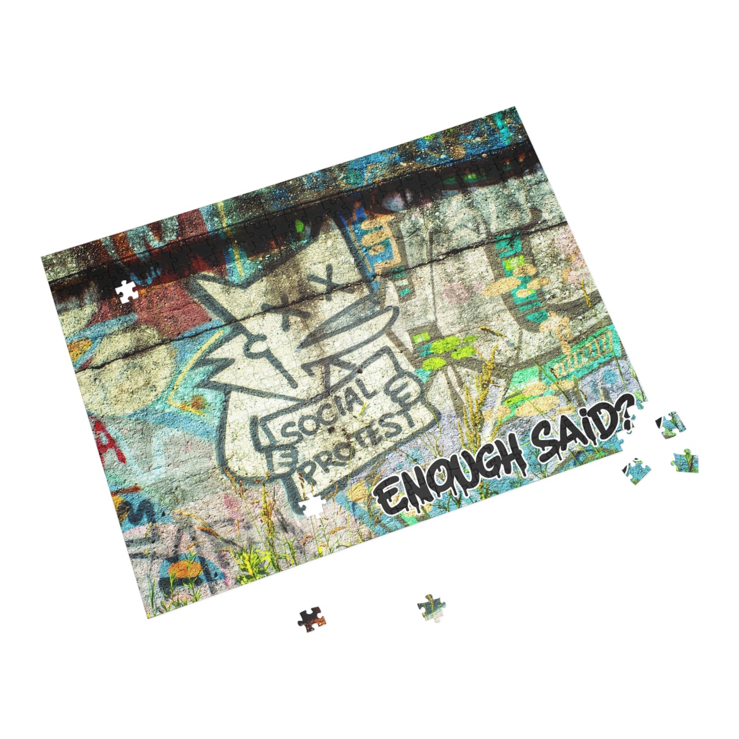 Enough Said! Detroit Graffiti Puzzle (500, 1000-Piece)