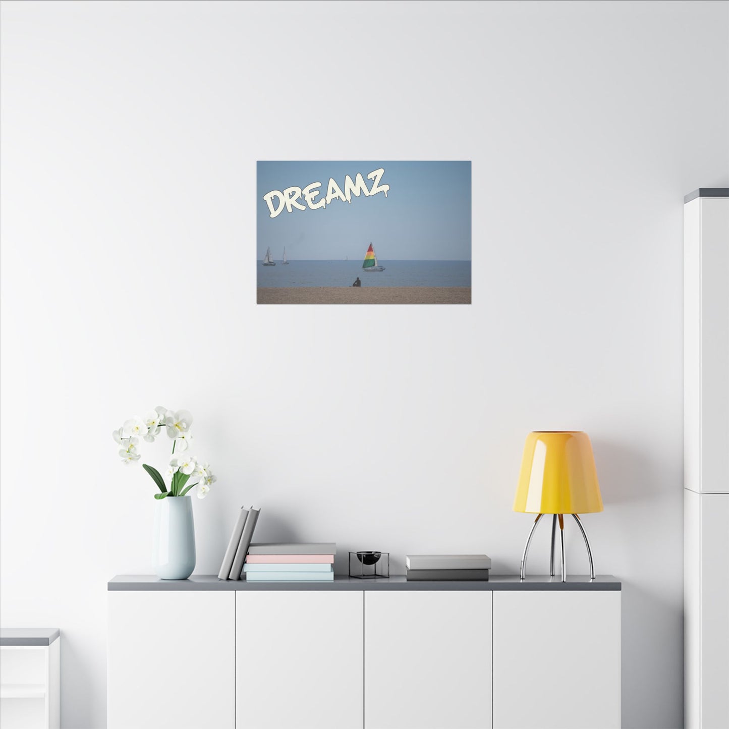 Dreamz - World Graffiti Matte Canvas, Stretched