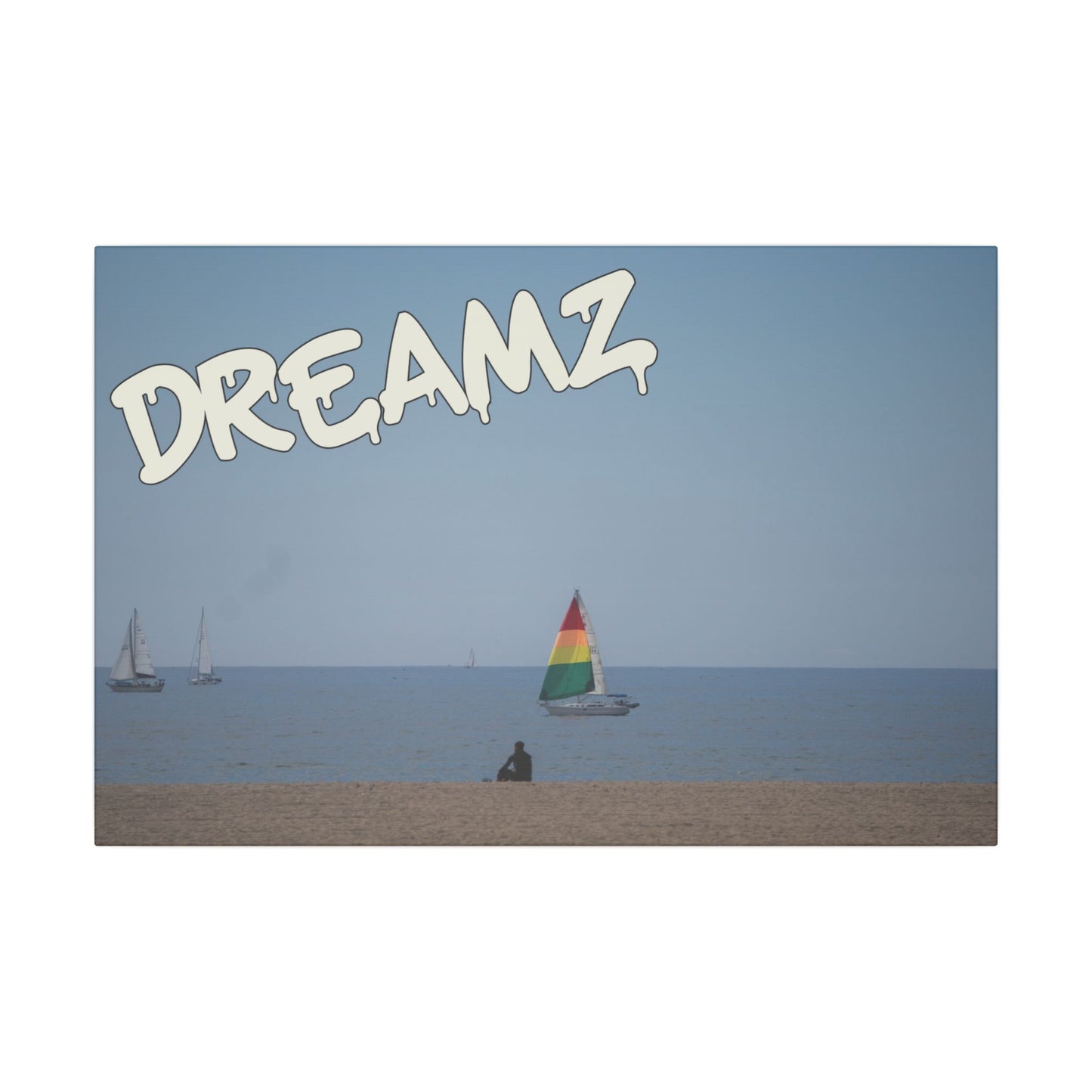 Dreamz - World Graffiti Matte Canvas, Stretched