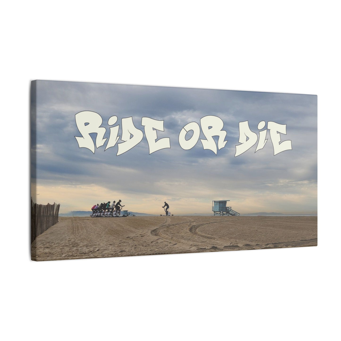 Ride or Die? World Graffiti Matte Canvas, Stretched