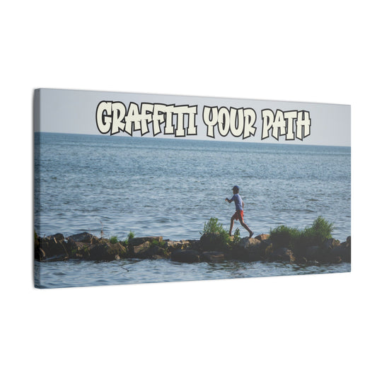 Graffiti Your Path - World Graffiti Matte Canvas, Stretched