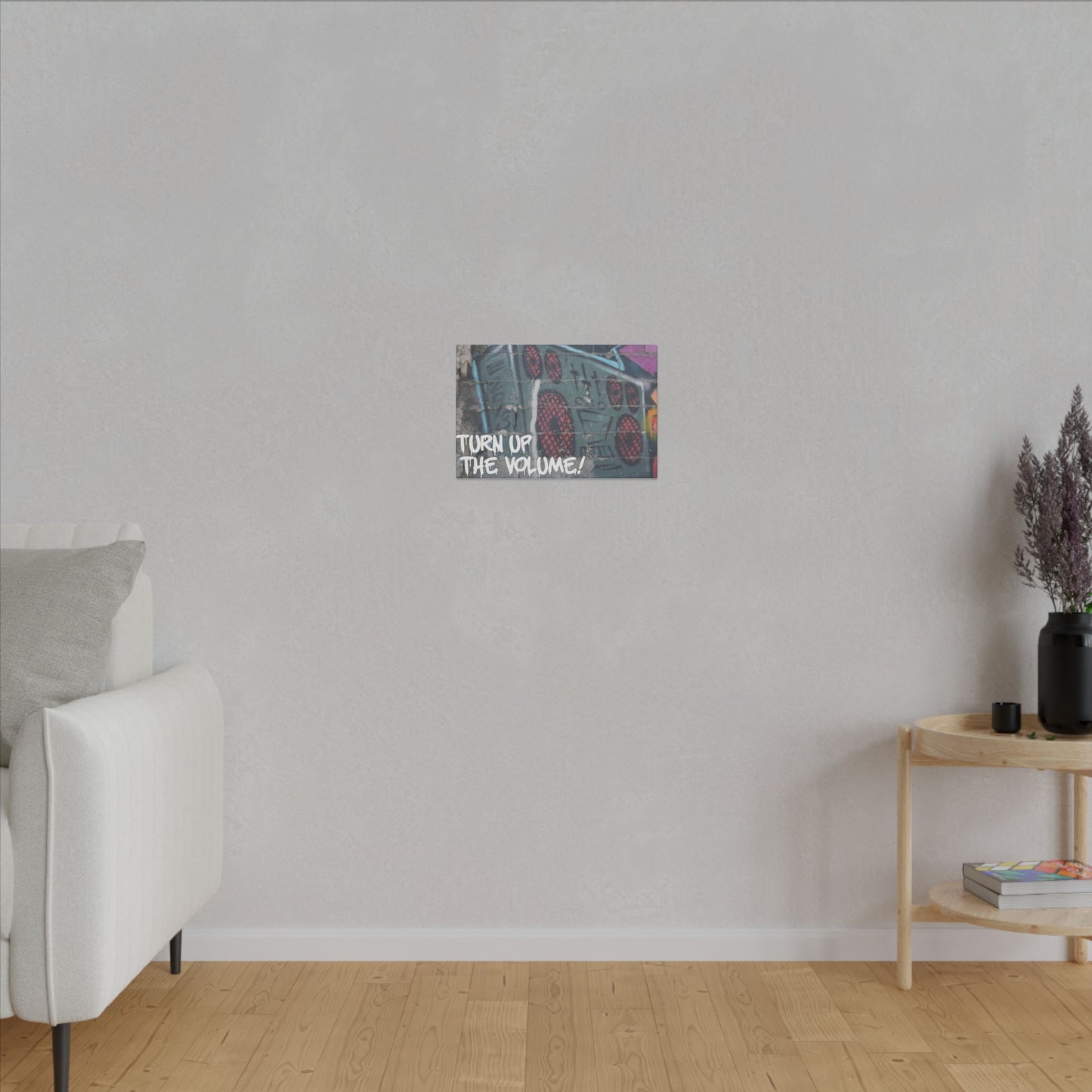 Turn Up the Volume! World Graffiti Matte Canvas, Stretched