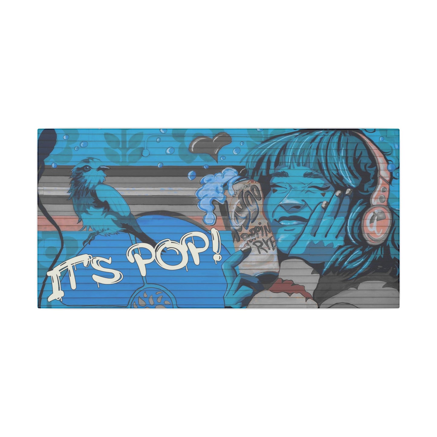 It's Pop! Graffiti Matte Canvas, Stretched
