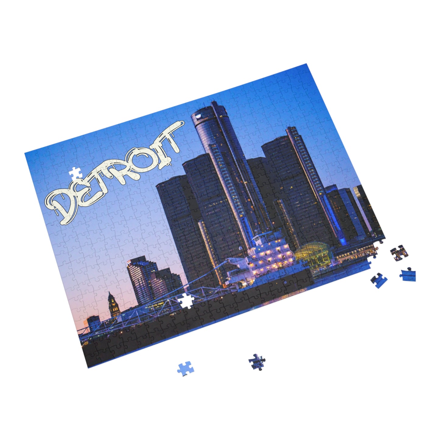 Detroit + World Graffiti Puzzle (500, 1000-Piece)