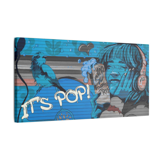 It's Pop! Graffiti Matte Canvas, Stretched