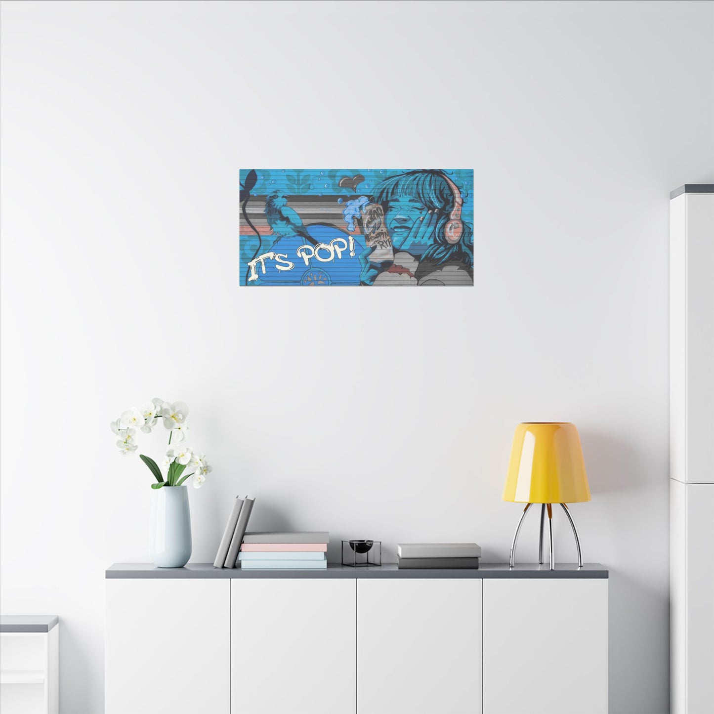 It's Pop! Graffiti Matte Canvas, Stretched