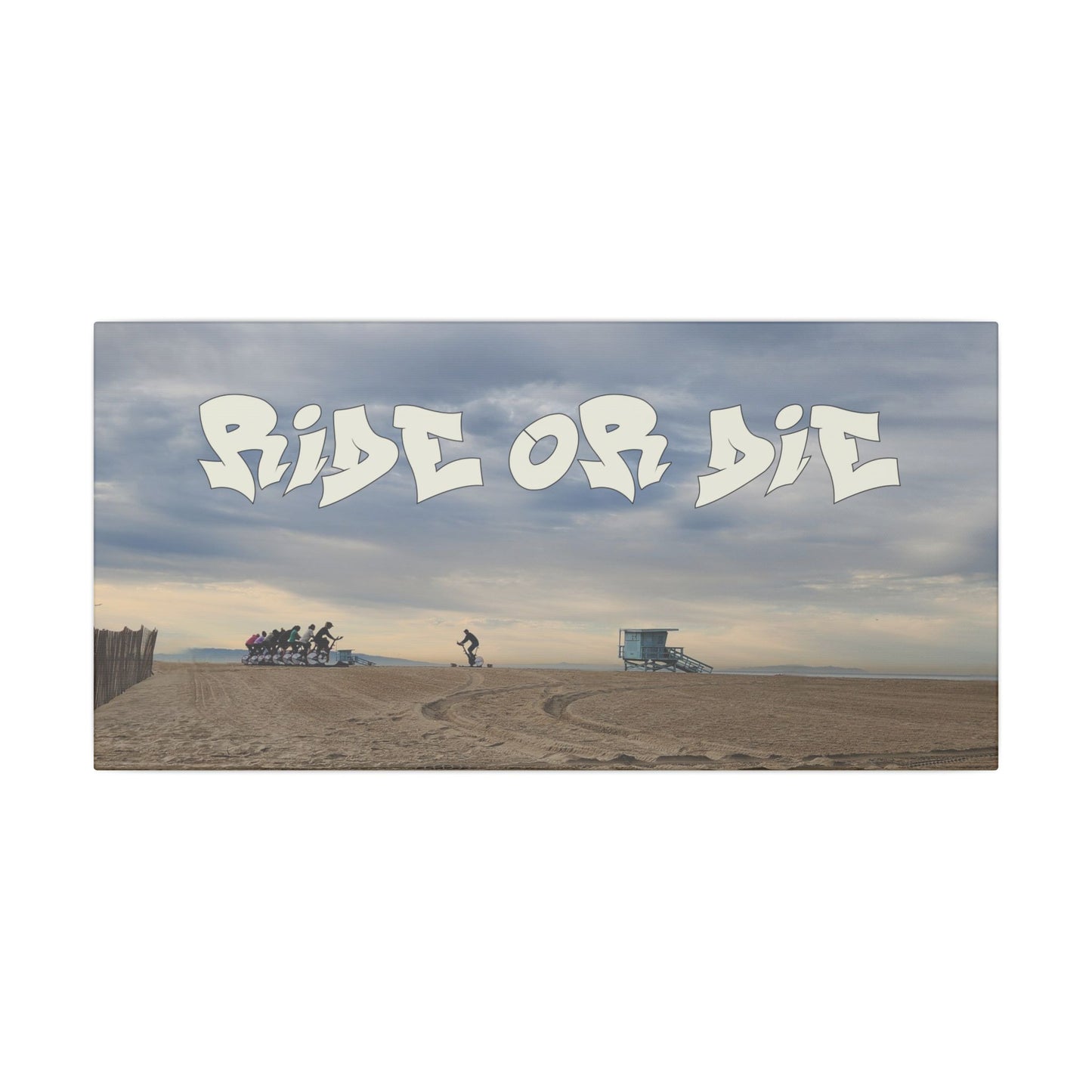 Ride or Die? World Graffiti Matte Canvas, Stretched