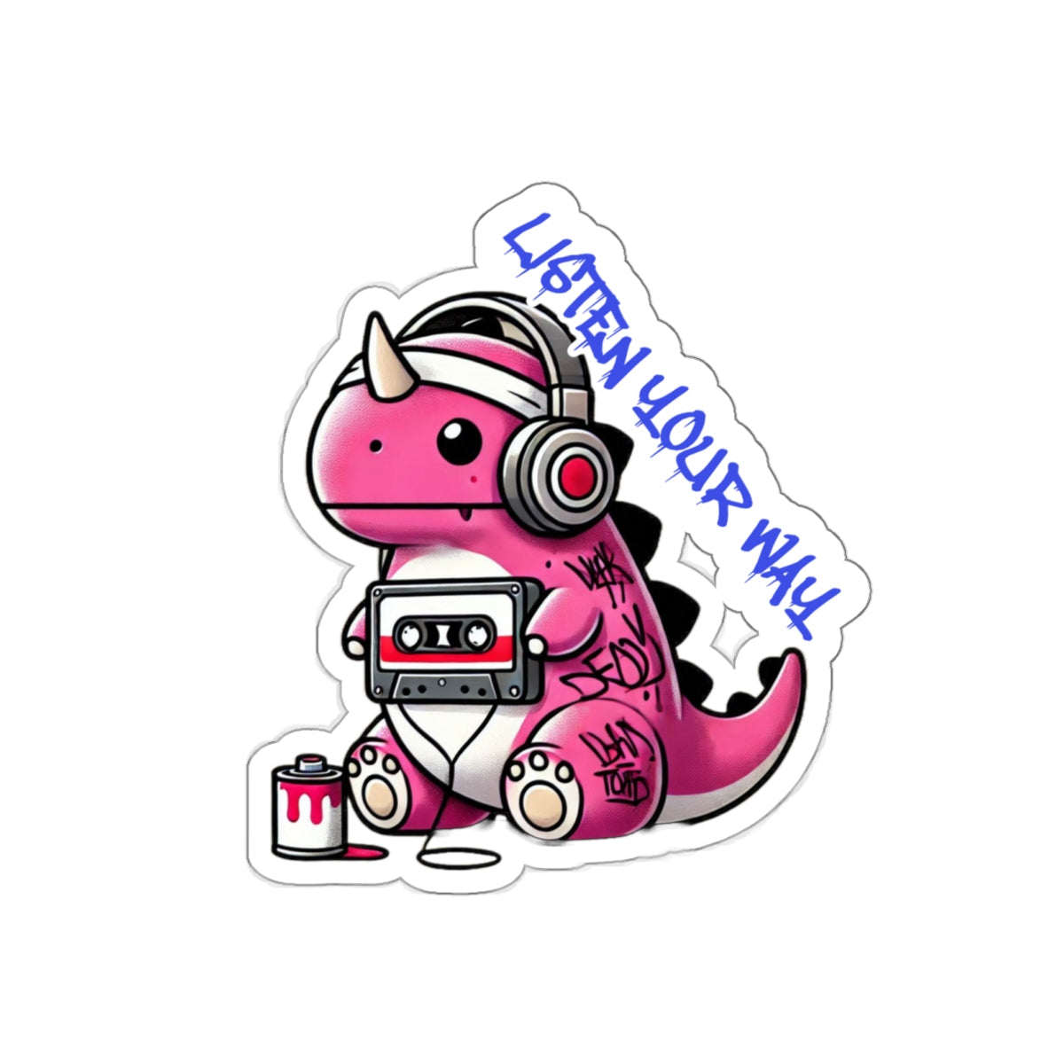 Graffiti Guardians RetroEcho Die-Cut Stickers