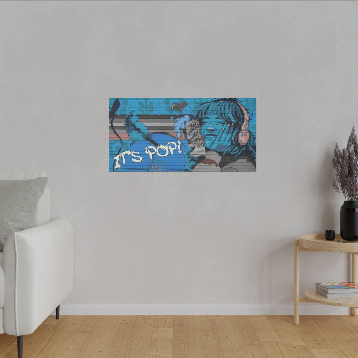 It's Pop! Graffiti Matte Canvas, Stretched