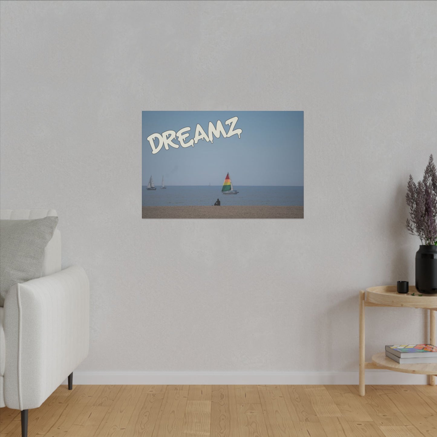 Dreamz - World Graffiti Matte Canvas, Stretched