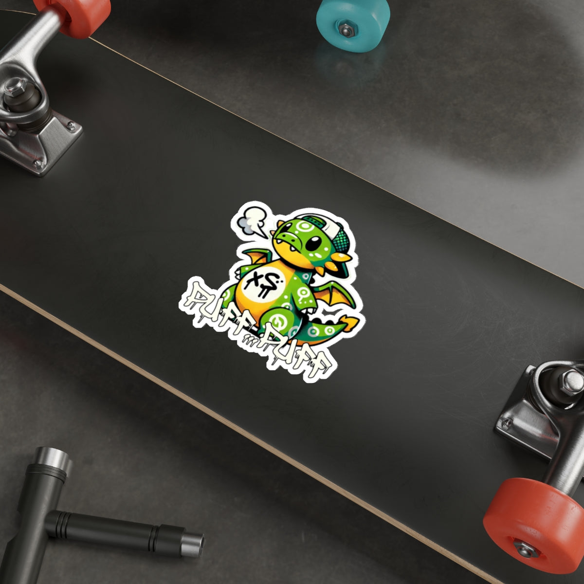 Graffiti Guardians Puff Puff the Merry Dragon Die-Cut Stickers