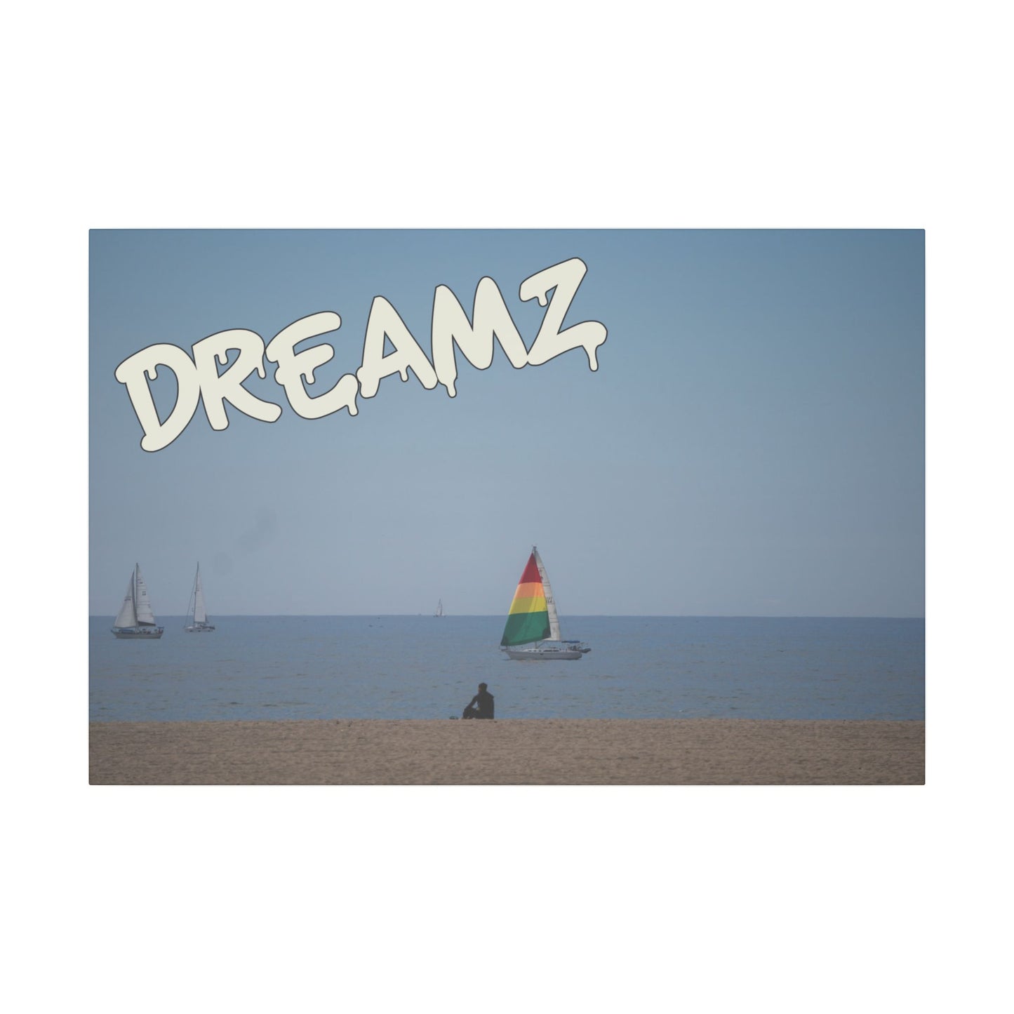 Dreamz - World Graffiti Matte Canvas, Stretched