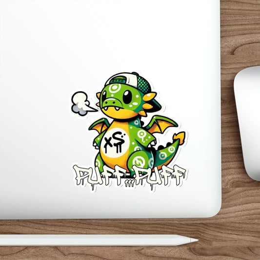 Graffiti Guardians Puff Puff the Merry Dragon Die-Cut Stickers