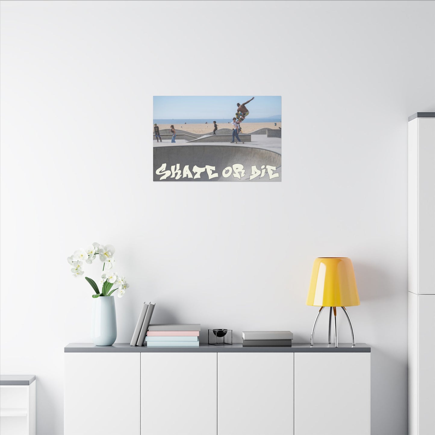 Skate or Die! - World Graffiti Matte Canvas, Stretched