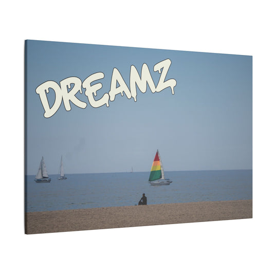 Dreamz - World Graffiti Matte Canvas, Stretched