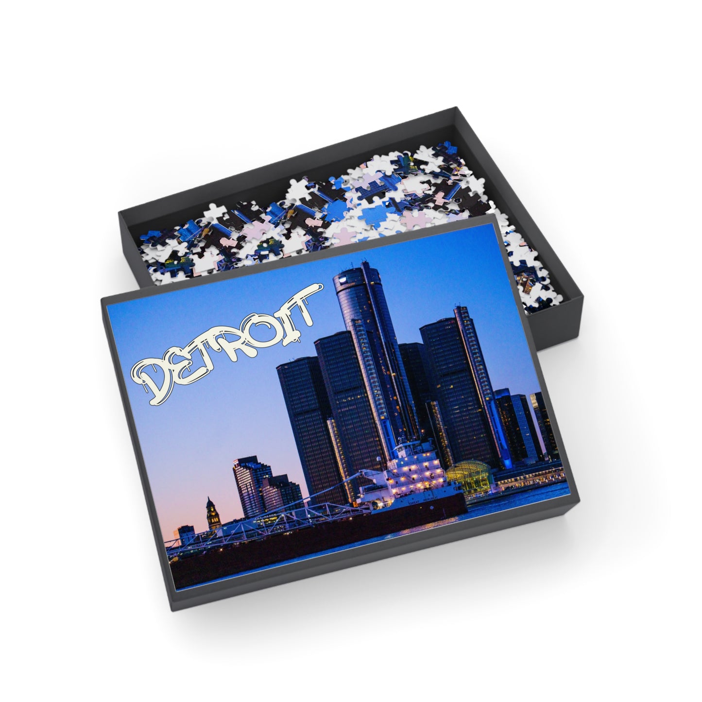 Detroit + World Graffiti Puzzle (500, 1000-Piece)