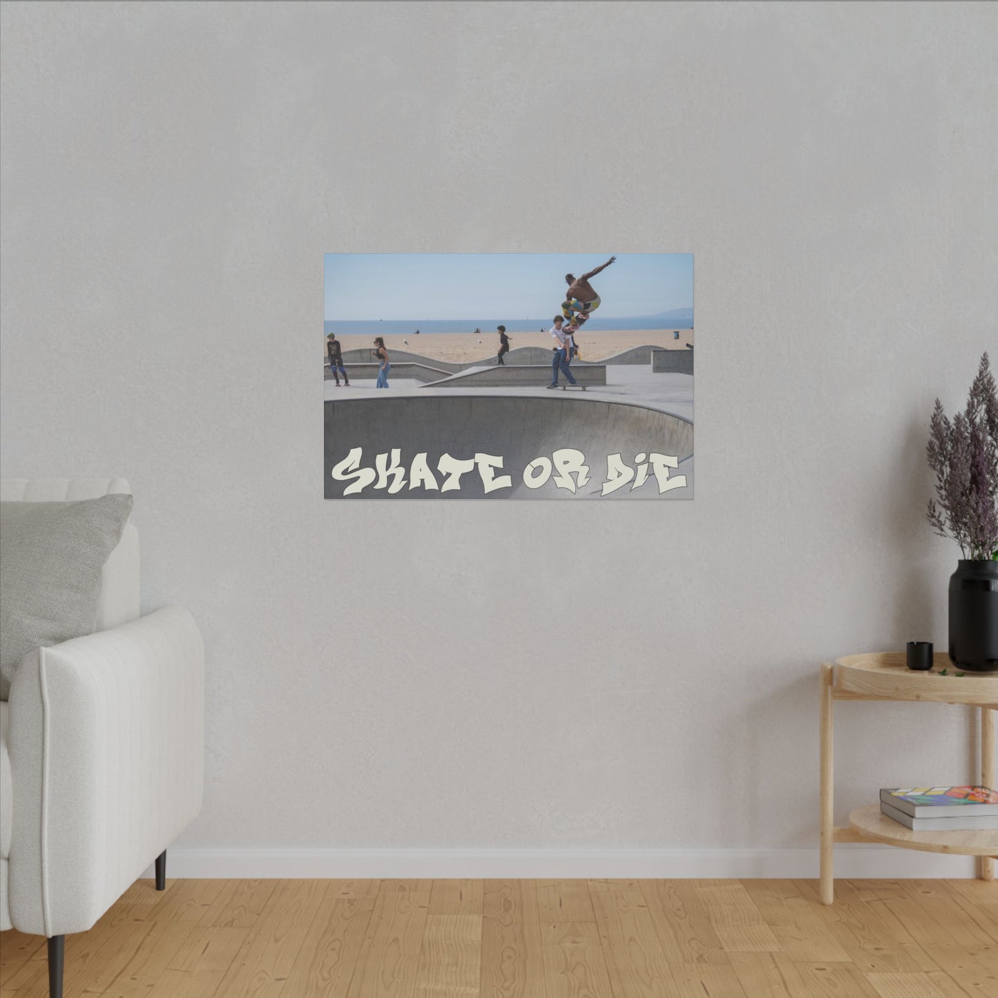 Skate or Die! - World Graffiti Matte Canvas, Stretched