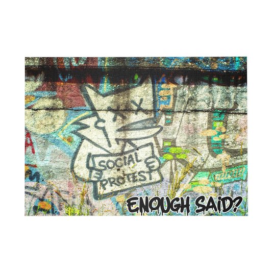 Enough Said! Detroit Graffiti Puzzle (500, 1000-Piece)