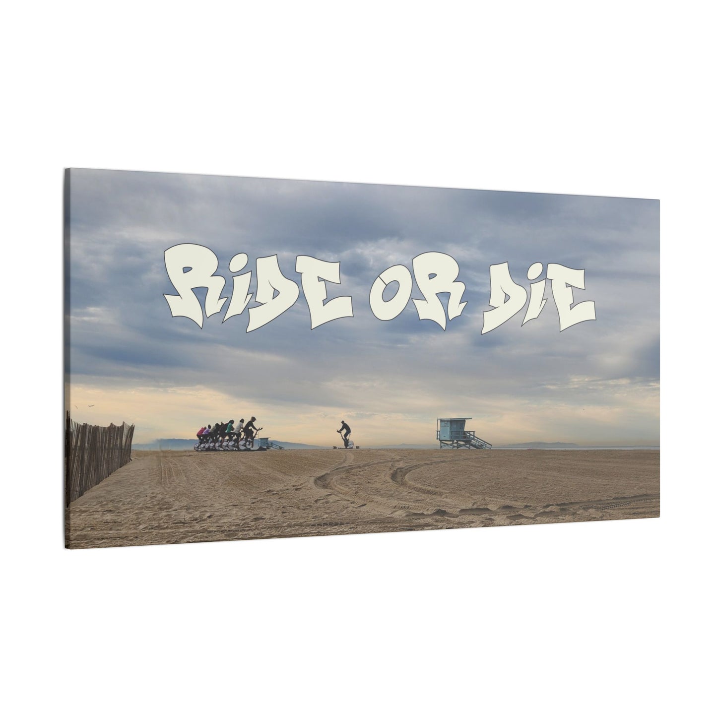 Ride or Die? World Graffiti Matte Canvas, Stretched