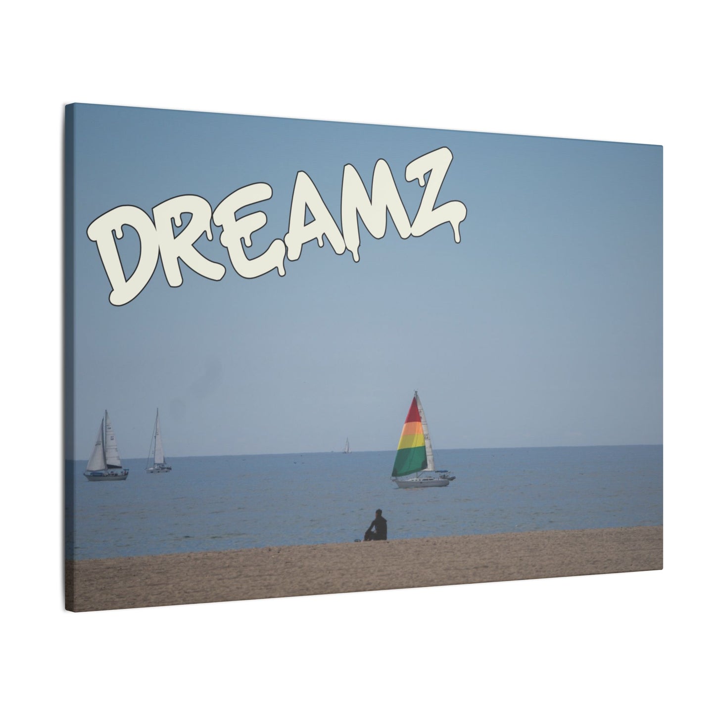 Dreamz - World Graffiti Matte Canvas, Stretched