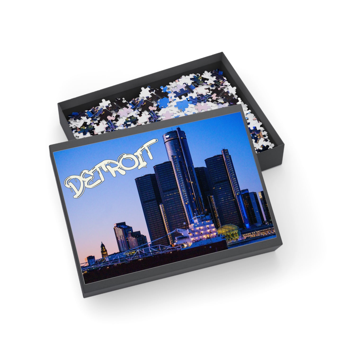 Detroit + World Graffiti Puzzle (500, 1000-Piece)