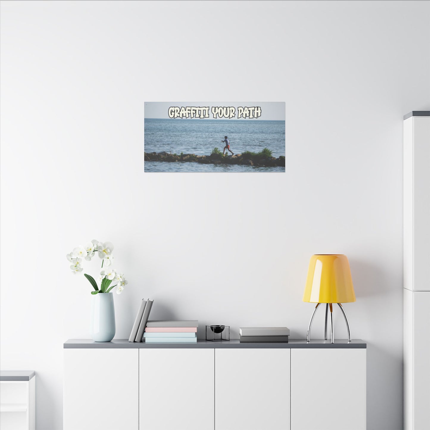 Graffiti Your Path - World Graffiti Matte Canvas, Stretched