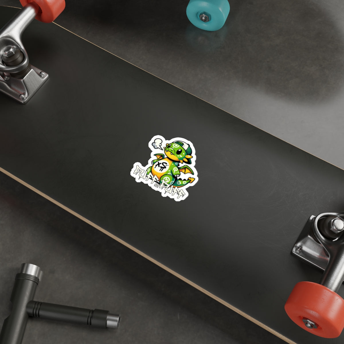 Graffiti Guardians Puff Puff the Merry Dragon Die-Cut Stickers